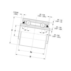 Łożysko kulkowe 5203KPP2 PEER Bearing 1200106035954