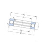 Łożysko oporowe, 40x90x36 - 51408 - SKF 40x90x36 - 51408 - SKF