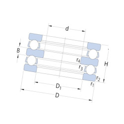 Łożysko oporowe, 20x47x28 - 52205 - SKF 20x47x28 - 52205 - SKF
