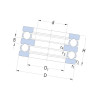 Łożysko oporowe, 20x47x28 - 52205 - SKF 20x47x28 - 52205 - SKF