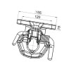 Zaczep kołnierzowy 125x55 sworzeń 25mm Scharmüller