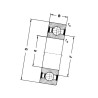 Łożysko kulkowe 45x100x36 , 623092RS SKF 7316577080622