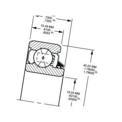 Łożysko kulkowe 204PY2 Timken 0087796084162