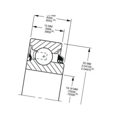 Łożysko kulkowe 205KRP2ADN Timken 0087796084292