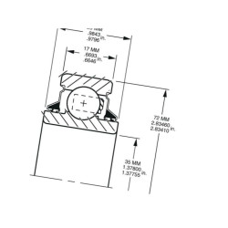 Łożysko kulkowe 207KYY Timken 0087796079861