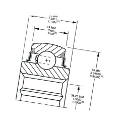Łożysko kulkowe 209KRRB2 Timken 0087796080256