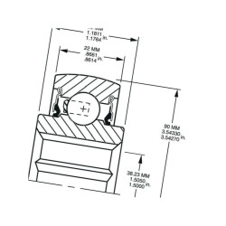Łożysko kulkowe 210RRB6 Timken 0087796080577