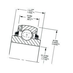 Łożysko kulkowe GW209PPB11 Timken 0087796041639