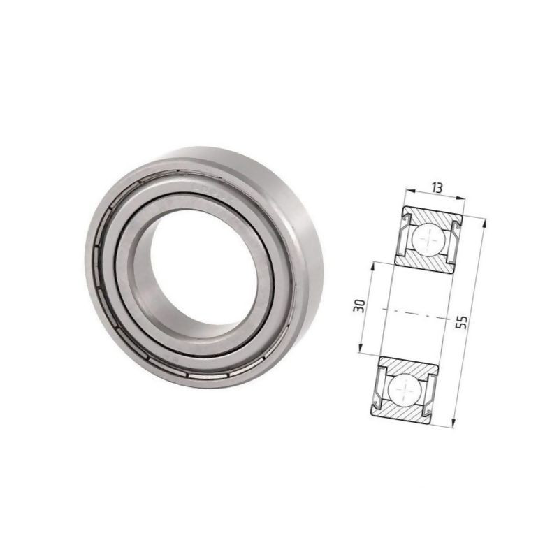 Łożysko kulkowe Steel Power, seria 6006 ZZ