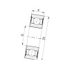 Łożysko kulkowe 12x28x8 , 60012RS FŁT