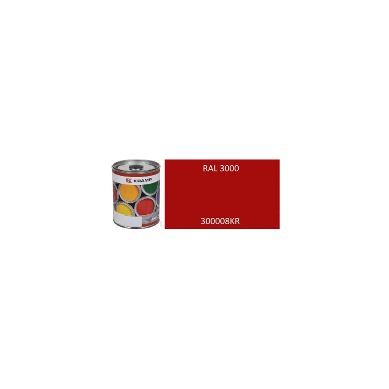 Lakier do maszyn RAL, 3000 czerwony ognisty 1 l