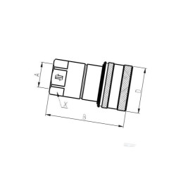 Szybkozłącze gniazdo ISO 32 wew. 1i1/4" BSP Faster