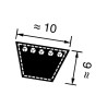 Pas klinowy Optibelt, Z49 10x1 VB101250