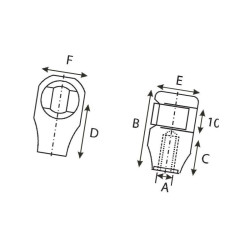 Końcówka drążka M9, kulka 9508-CA72421 Stabilus 8716106998425