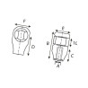 Końcówka drążka M9, kulka 9508-CA72421 Stabilus 8716106998425