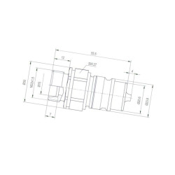 ![CDATA[Szybkozłącze wtyczka ISO 12,5 zew. M22X1,5-15L  Gopart]]