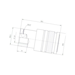 ![CDATA[Szybkozłącze gniazdo ISO 12,5 wew. 1/2" BSP Gopart]]