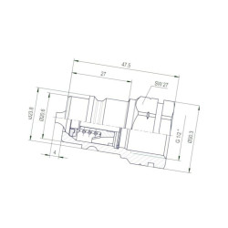 ![CDATA[Szybkozłącze wtyczka ISO 12,5 wew. 1/2" BSP Gopart]]