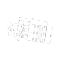 ![CDATA[Szybkozłącze gniazdo ISO 12,5 zew. M22X1,5-15L  Gopart]]
