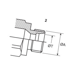 Szybkozłącze gniazdo ISO 12,5 zew. 3/8" BSP Faster