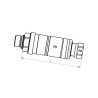 Szybkozłącze gniazdo ISO 12,5 zew. M22X1,5-15L FASTER