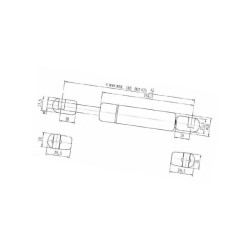 Sprężyna gazowa 475mm 150N Stabilus 722391
