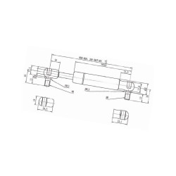 Sprężyna gazowa 685mm 1150N Stabilus 095435