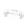Sprężyna gazowa 499mm 100N Stabilus 052590