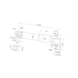 Sprężyna gazowa L500 CA057207 Stabilus 4046577192027
