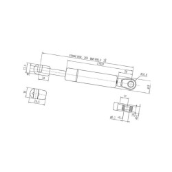 Sprężyna gazowa 500mm 250N Stabilus 5799CU