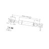 Sprężyna gazowa 256mm 240N Stabilus 595896