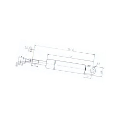 Sprężyna gazowa 265mm 500N Stabilus 5359HZ