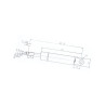 Sprężyna gazowa 265mm 500N Stabilus 5359HZ