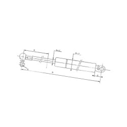 Sprężyna gazowa 601mm 250N Stabilus 052329