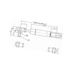 Sprężyna gazowa 344mm 250N Stabilus 9748KS