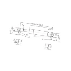 Sprężyna gazowa 685mm 350N Stabilus 095397