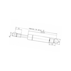Sprężyna gazowa 502mm 220N Stabilus 079499