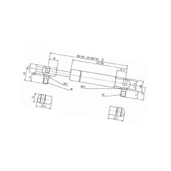 Sprężyna gazowa 585mm 600N Stabilus 083933