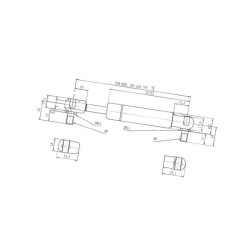 Sprężyna gazowa 785mm 700N Stabilus 085332