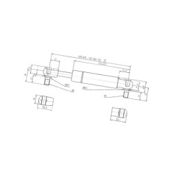 Sprężyna gazowa 405mm 250N Stabilus 095648