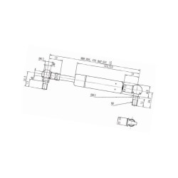 Sprężyna gazowa 600mm 210N Stabilus 048887
