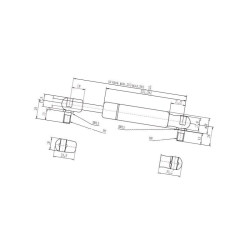Sprężyna gazowa 585mm 350N Stabilus 094668