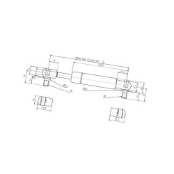 Sprężyna gazowa 685mm 150N Stabilus 095354