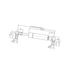 Sprężyna gazowa 499mm 350N Stabilus 154121