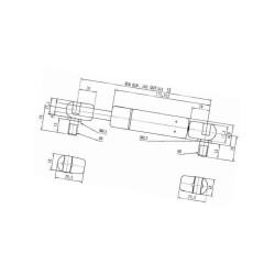 Sprężyna gazowa 318mm 280N Stabilus 547174