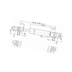 Sprężyna gazowa 415mm 610N Stabilus 656399