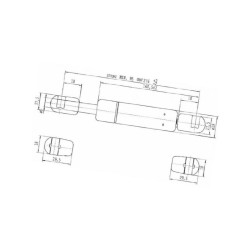 Sprężyna gazowa 276mm 100N Stabilus 592331