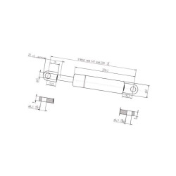 Sprężyna gazowa 385mm 1150N Stabilus 094994