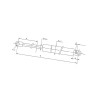 Sprężyna gazowa 600mm 1300N Stabilus 085596