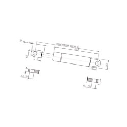 Sprężyna gazowa 585mm 1000N Stabilus 084972